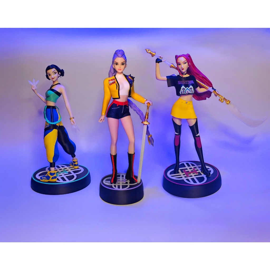 Huntrix – Guerreiras do K-Pop  – Action Figure Huntrix K-Pop Demon Hunters Boneco Colecionável