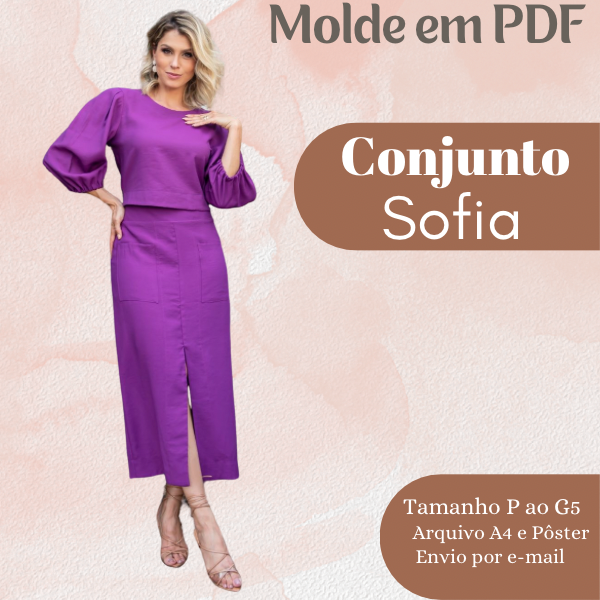 MOLDE EM PDF CONJUNTO SOFIA