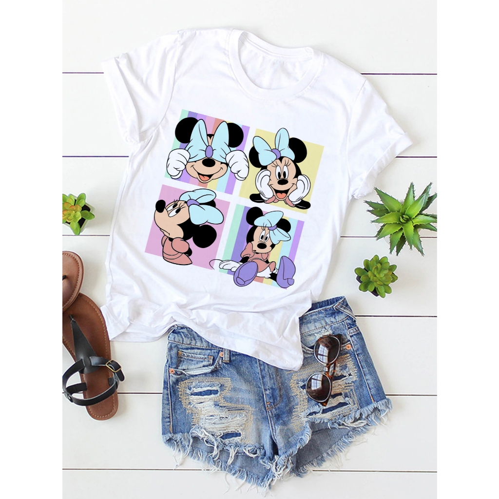 Camiseta Adulto ou Infantil - Cartoons Cute - Turma do Mickey - Disney