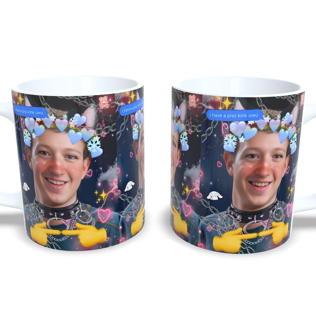 Caneca Personalizada Mark Zuckerberg Kawaii E-girl Cute Meme