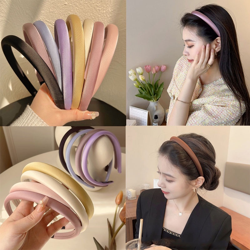 1.5CM Korea High Quality Sponge Headdress Acessórios De Cabeleireiro De Esponja De Alta Qualidade Para Meninas Doces