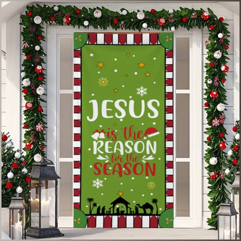Doormat Santa Claus Holiday Decoration Door Decoration Unique Easy to Install Use Rich