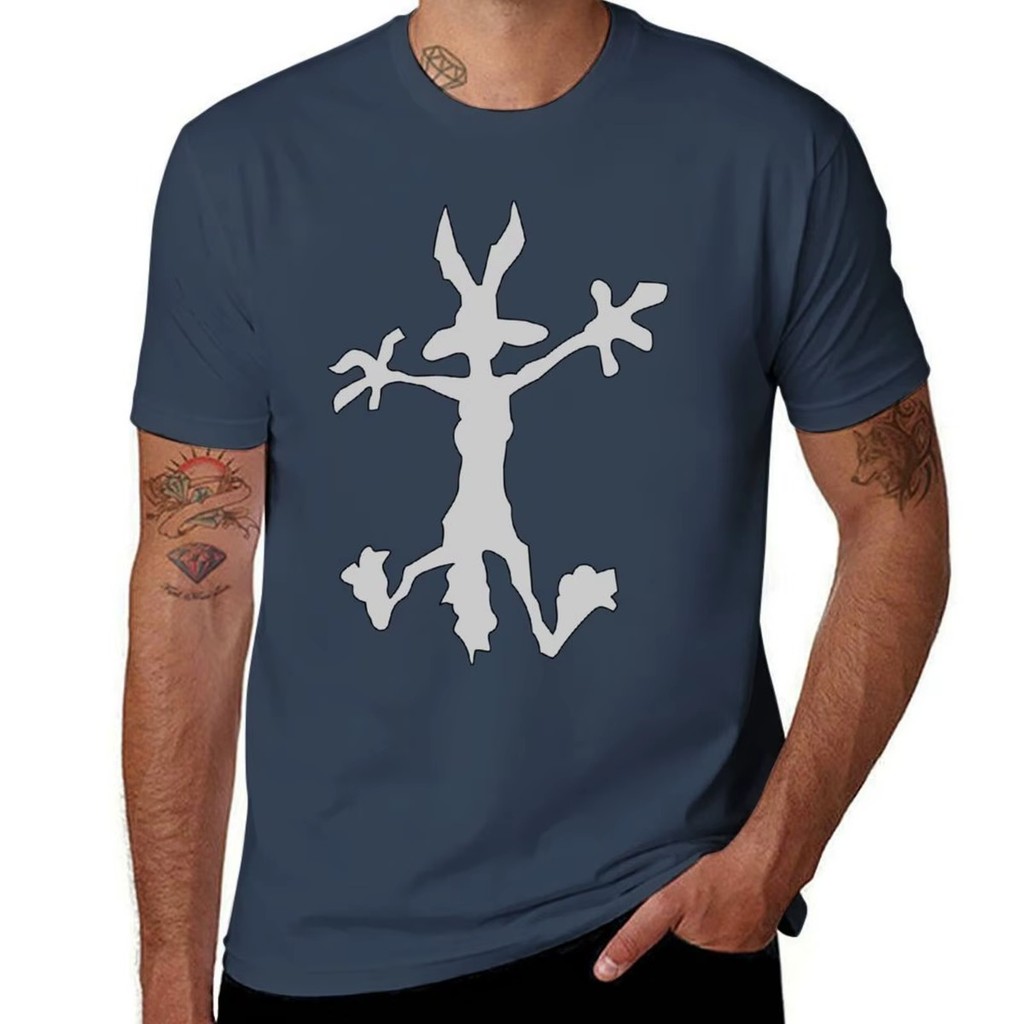 Camiseta Vintage Coyote Buraco Camisa Kawaii Blusa Unissex Desenho Retrô 100% Algodão Envio Rápido