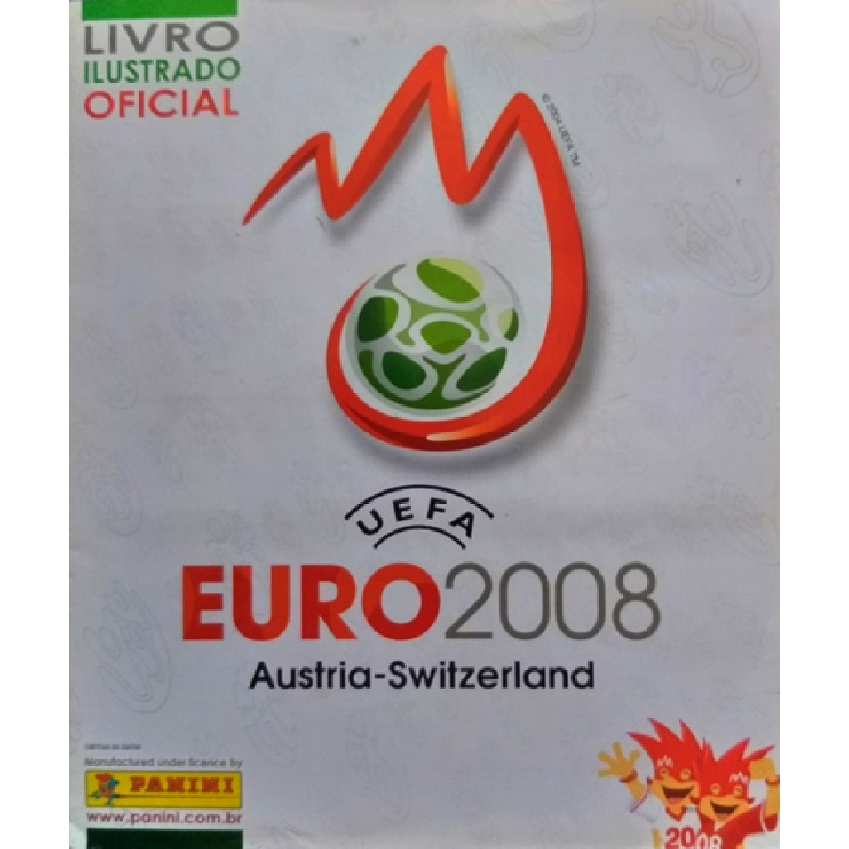 Álbum Incompleto Ilustrado Euro 2008 Austria - Switzerland 320 Figurinhas Coladas - Liv
