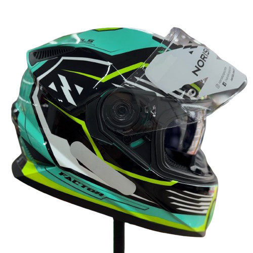 Capacete Norisk FF302 Soul Control Factor Black Yellow