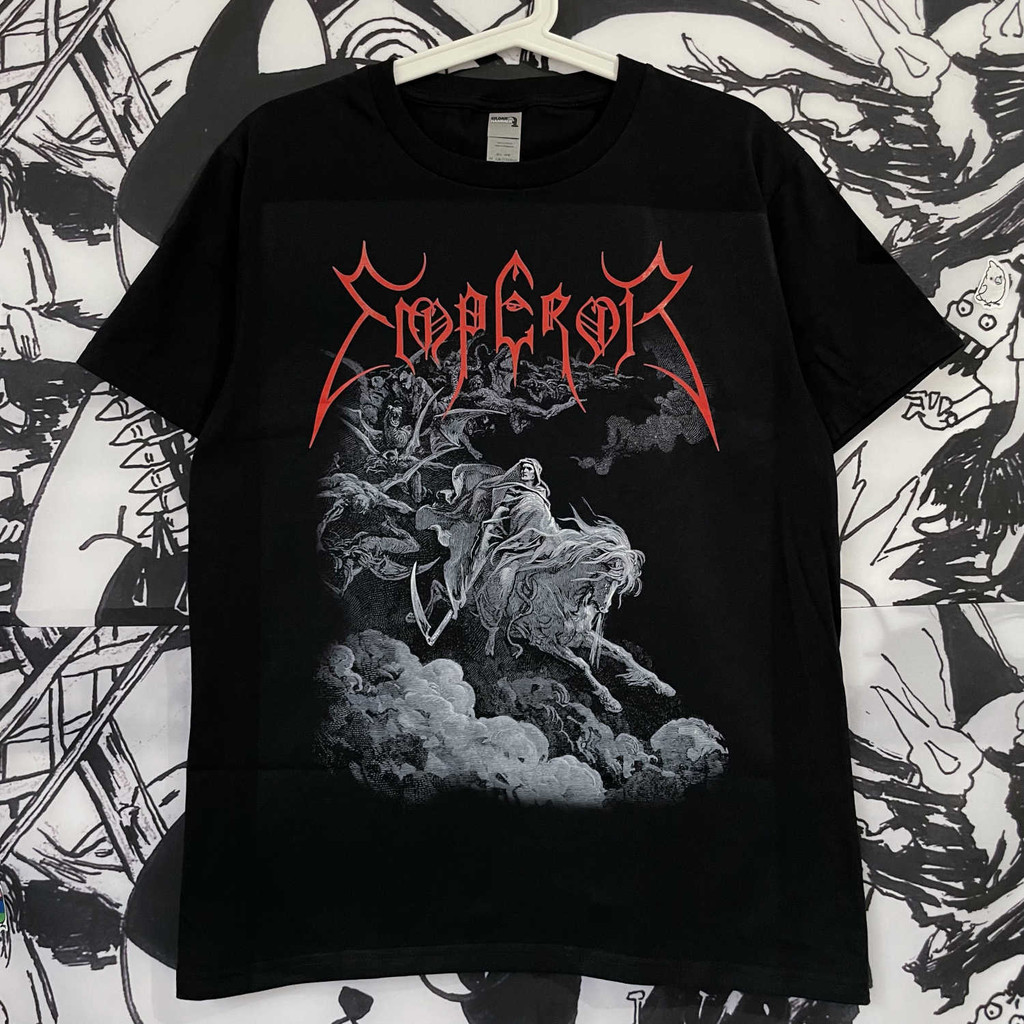 Music.Soul Camiseta Masculina Unissex Emperor Black Metal Sinfônico Góticos Única 100% Algodão