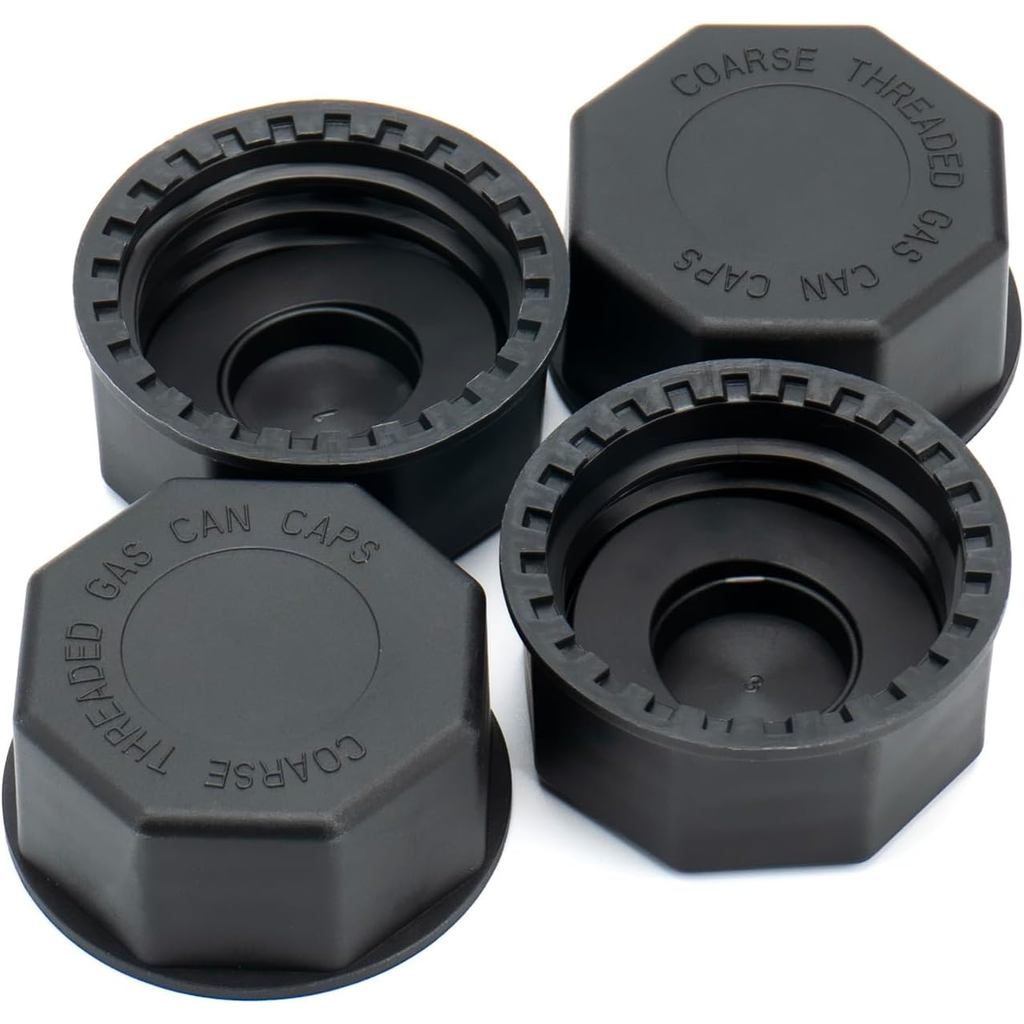 Thickened Gas Can Caps For 5 gallon and 3,2,1 gallon gas can,Replacement for Midwest Gas Can Lids,Coarse Thread Cap(4 Pa