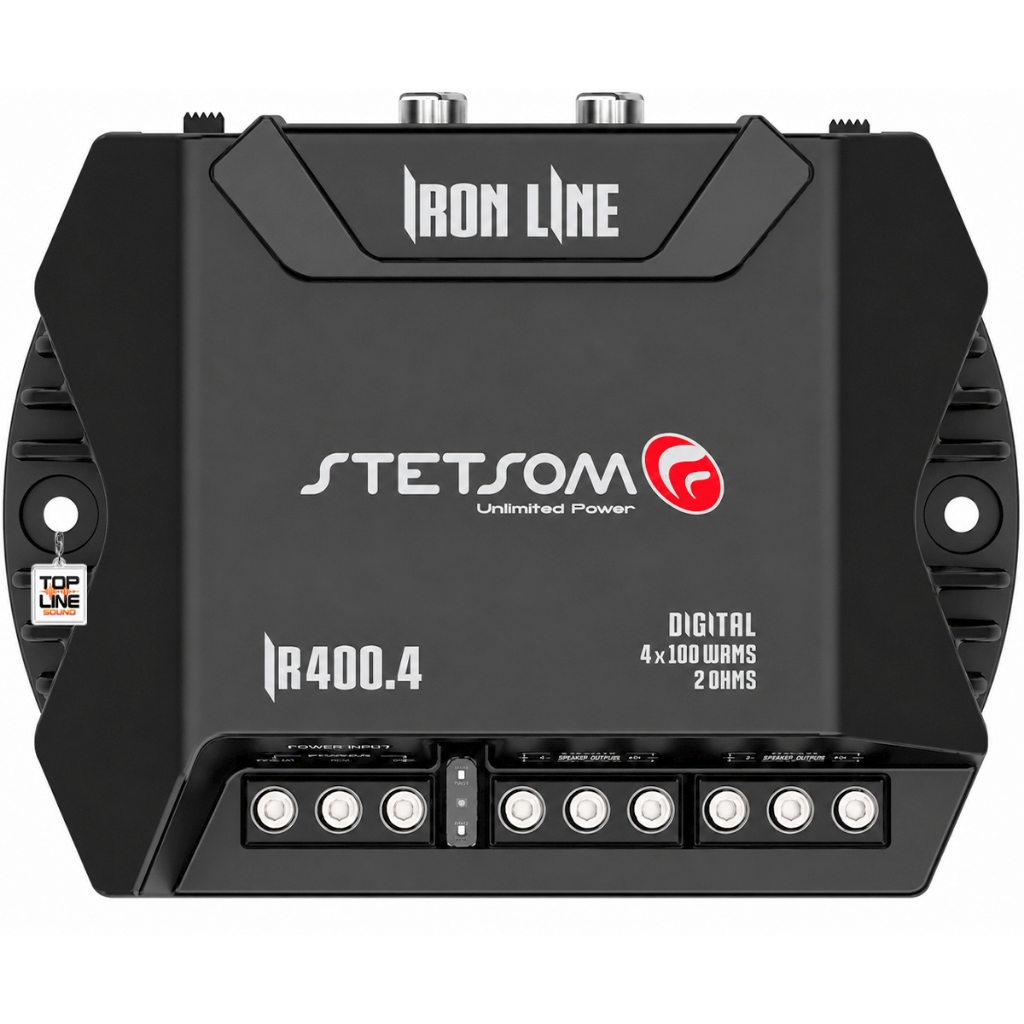 Stetsom Modulo Amplificador IR400.4 400x4 RCA 400w Rms Digital Iron Line 2 Ohms Stereo