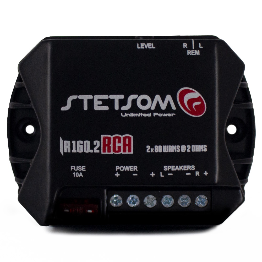 Modulo Amplificador Stetsom 160 Rms IR-160.2 Iron Line Stereo Digital 2 Canais 2 Ohms Classe D Rca Full Range