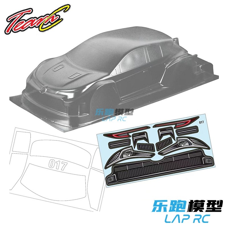 EQUIPE C Gorilla Max 1/10 Flat Running Sala Elétrica Frente Drive Transparente PC Car Shell 190mm 017