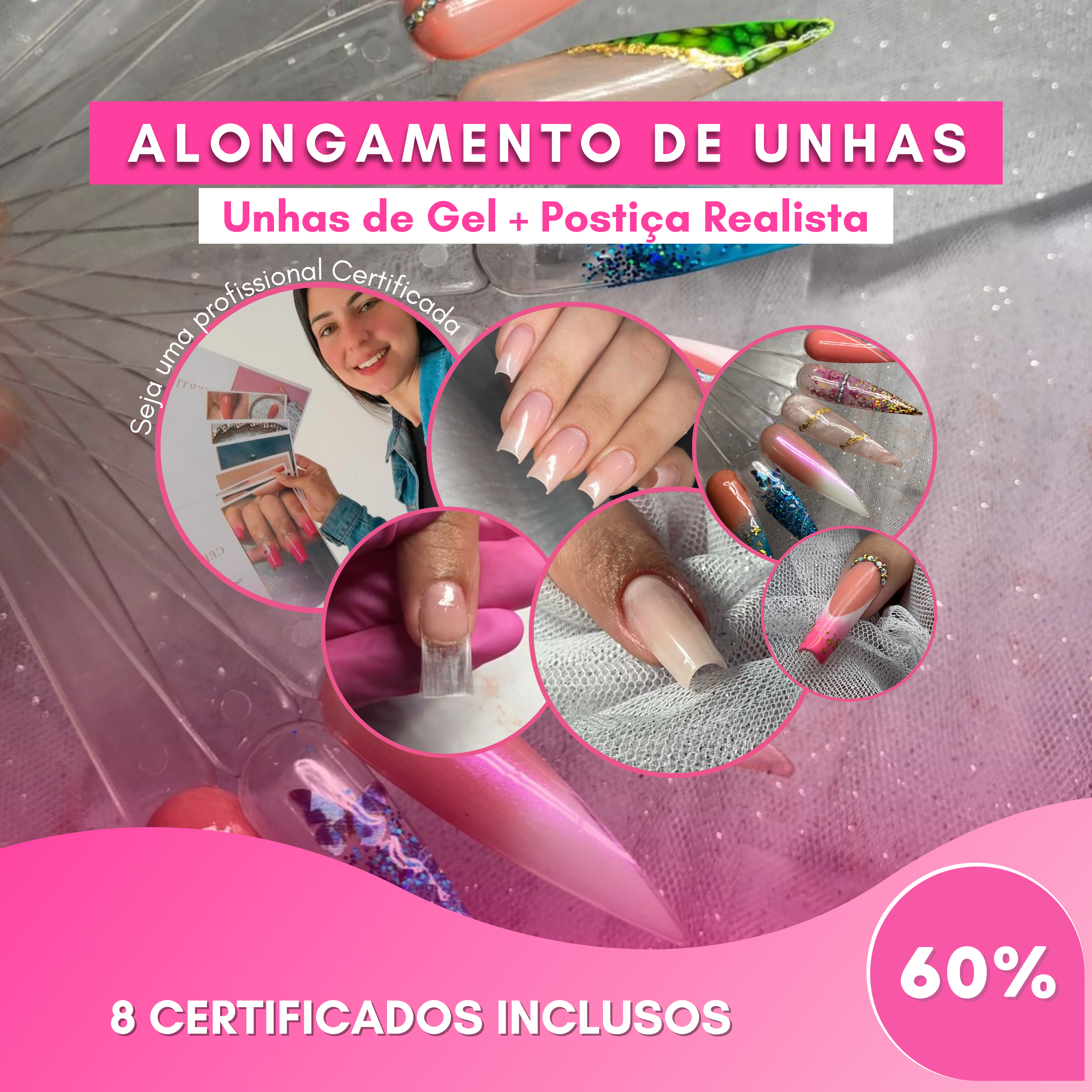 Curso Alongamento de Unhas 10 em 1 - Digital Nails