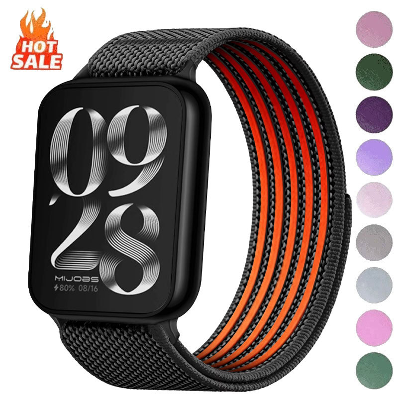 Pulseira Trançada De Nylon Para Xiaomi Mi Band 10 Pro 9 8 Esporte De Substituição Respirável Redmi Watch 6 5 4 Acessório