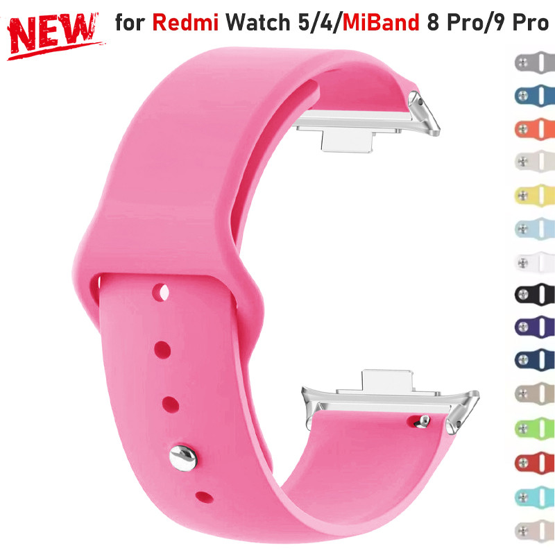 Pulseira De Silicone Para Redmi watch 4 5 SmartWatch Xiaomi Mi Band 8 Pro/9 Substituição Acessórios