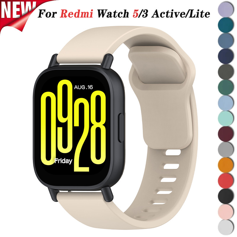 Pulseira De Silicone Para Redmi Watch 5 Active 5 Lite 22mm Xiaomi 3 3 Substituível