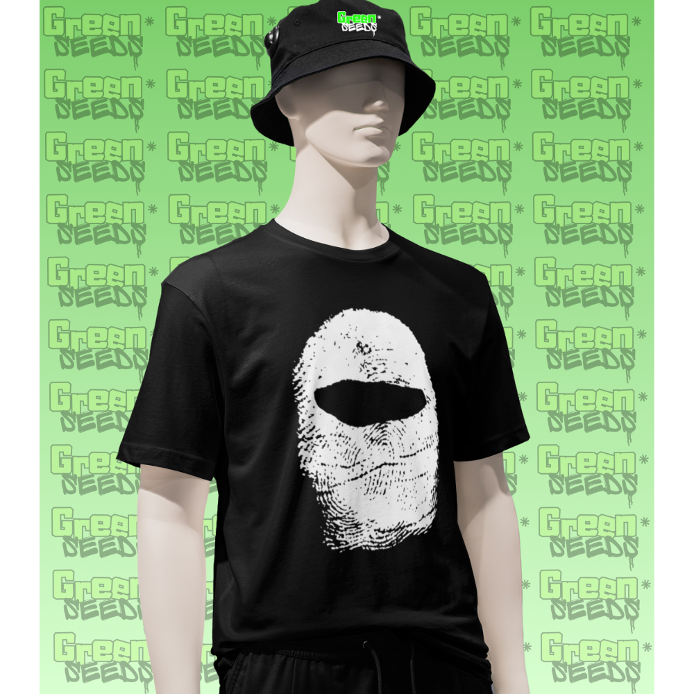 Camiseta Balaclava Digital Estilo Y2K Vintage Hip Hop Streetwear Camisa 100% Algodão Básica Unissex