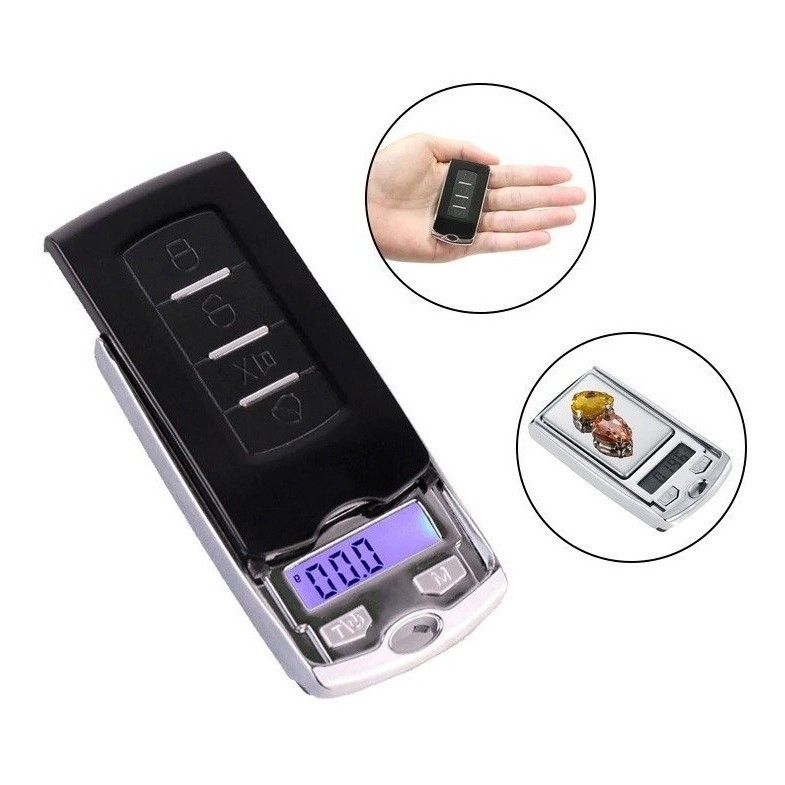 Mini Balança Digital 200g/0.01g Chaveiro Alarme Carro