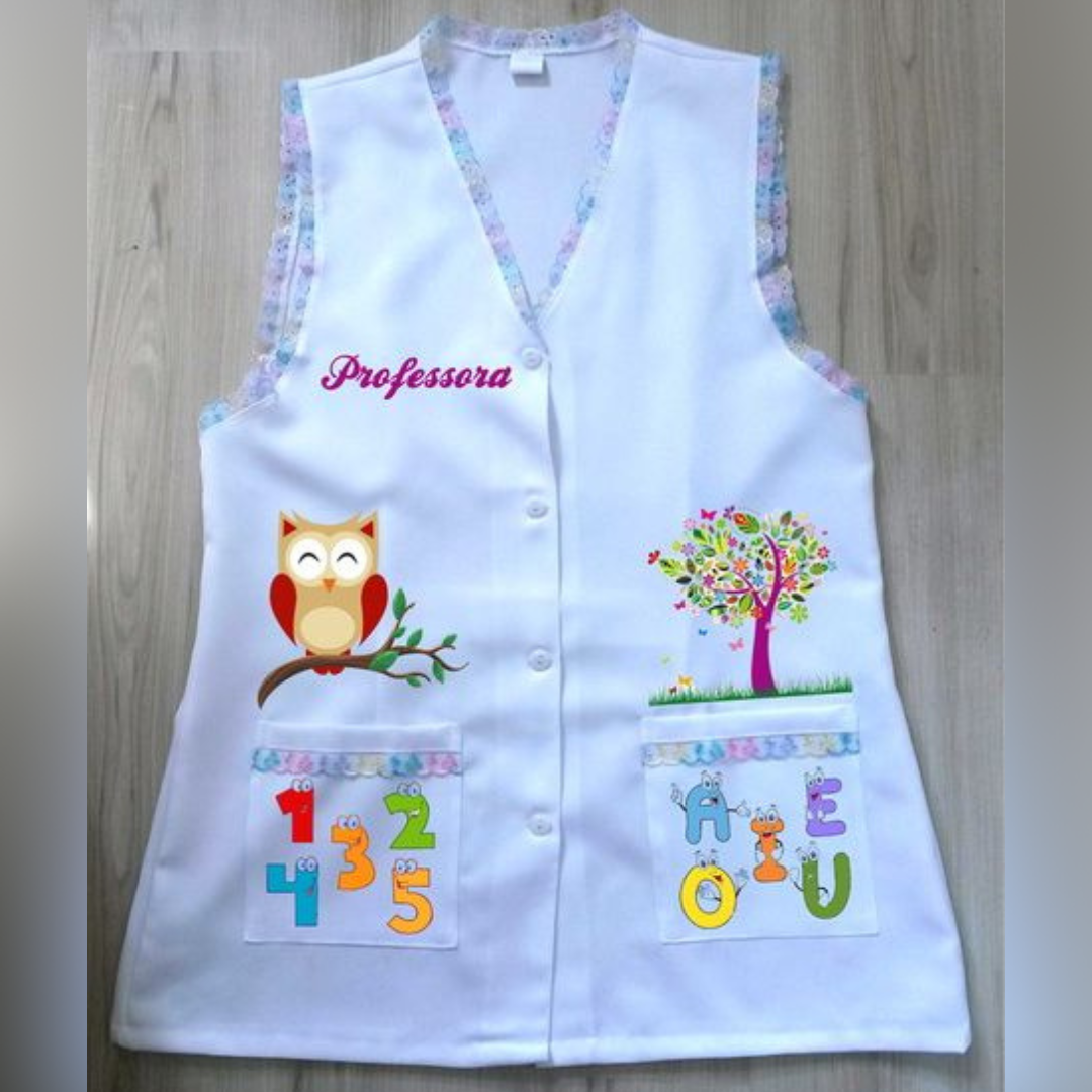 Molde Jaleco Feminino Professora (36 ao 46)