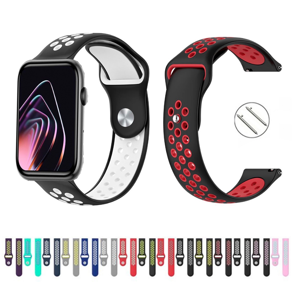 Pulseira 22mm de silicone esportiva para Smartwatch Multi M2 de Engate Rapido