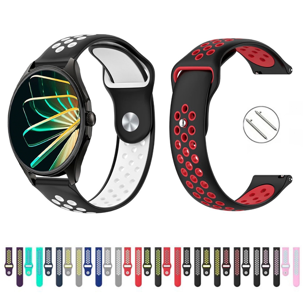 Pulseira 22mm de silicone esportiva para Smartwatch Multi M2R de Engate Rapido