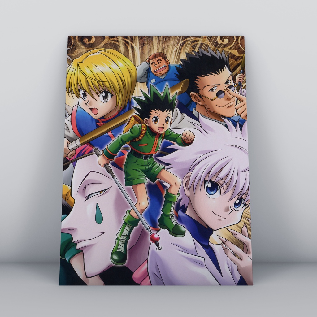 Quadros Decorativos Animes Diversos Hunter x Hunter Para Locadora Lan House Casa Quarto Sala Apartamento