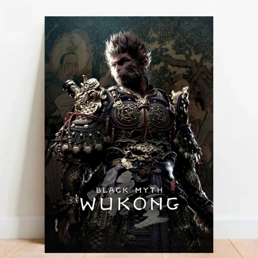 Quadro Placa decorativa geek Games Black Myth: Wukong Rpg Ação geekworld 016
