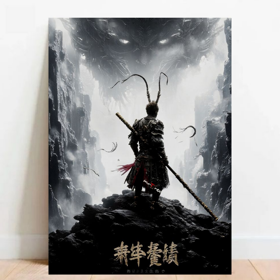 Quadro Placa decorativa geek Games Black Myth: Wukong Rpg Ação geekworld 08