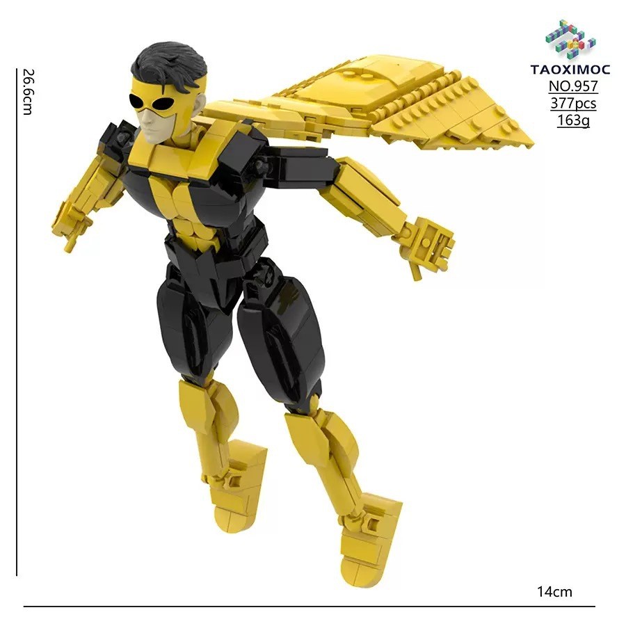 Invincible Mark the Alien, brinquedo de blocos de montar, modelo de ornamento, presentes para fãs