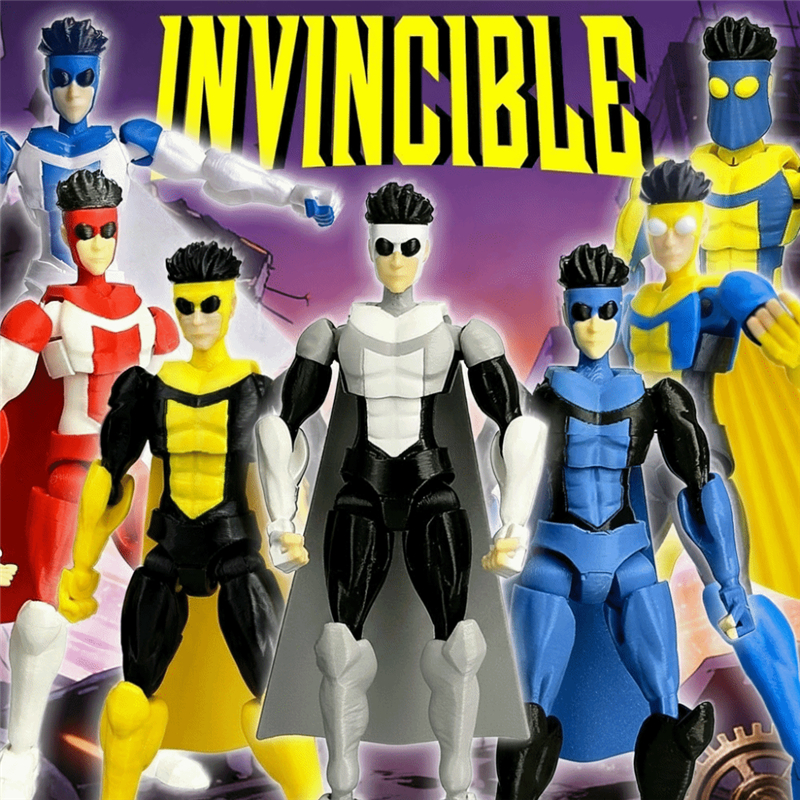 Novas Figuras De Ação Impressas Em 3D Invincible 3.0 Superheroes Mark Dummy13 Anime Manequim Modelo Multi-Jointed Shapes
