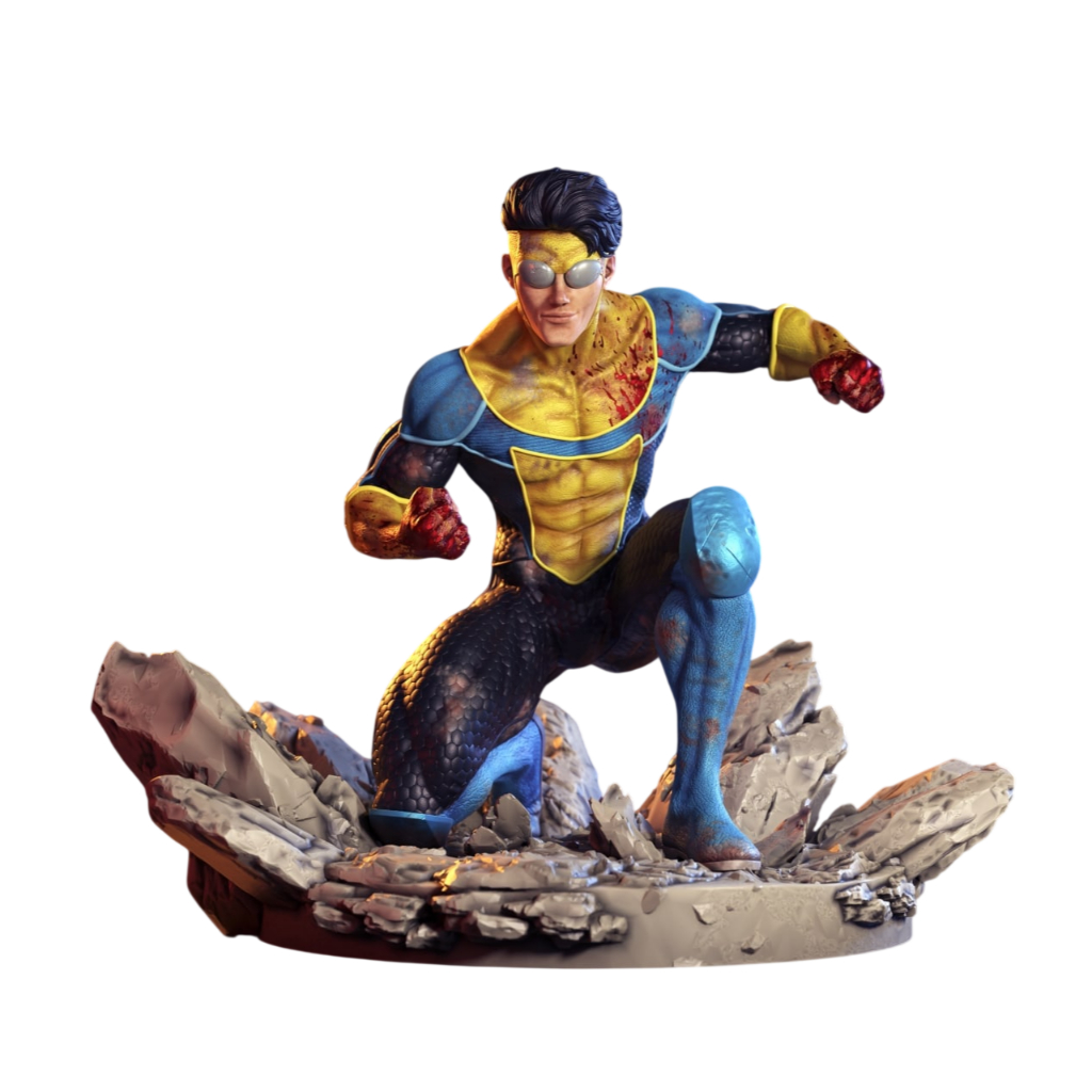 Mark Grayson Invincible Action Figure Miniaturas Colecionáveis Artesanal Escultura Estatua Anime
