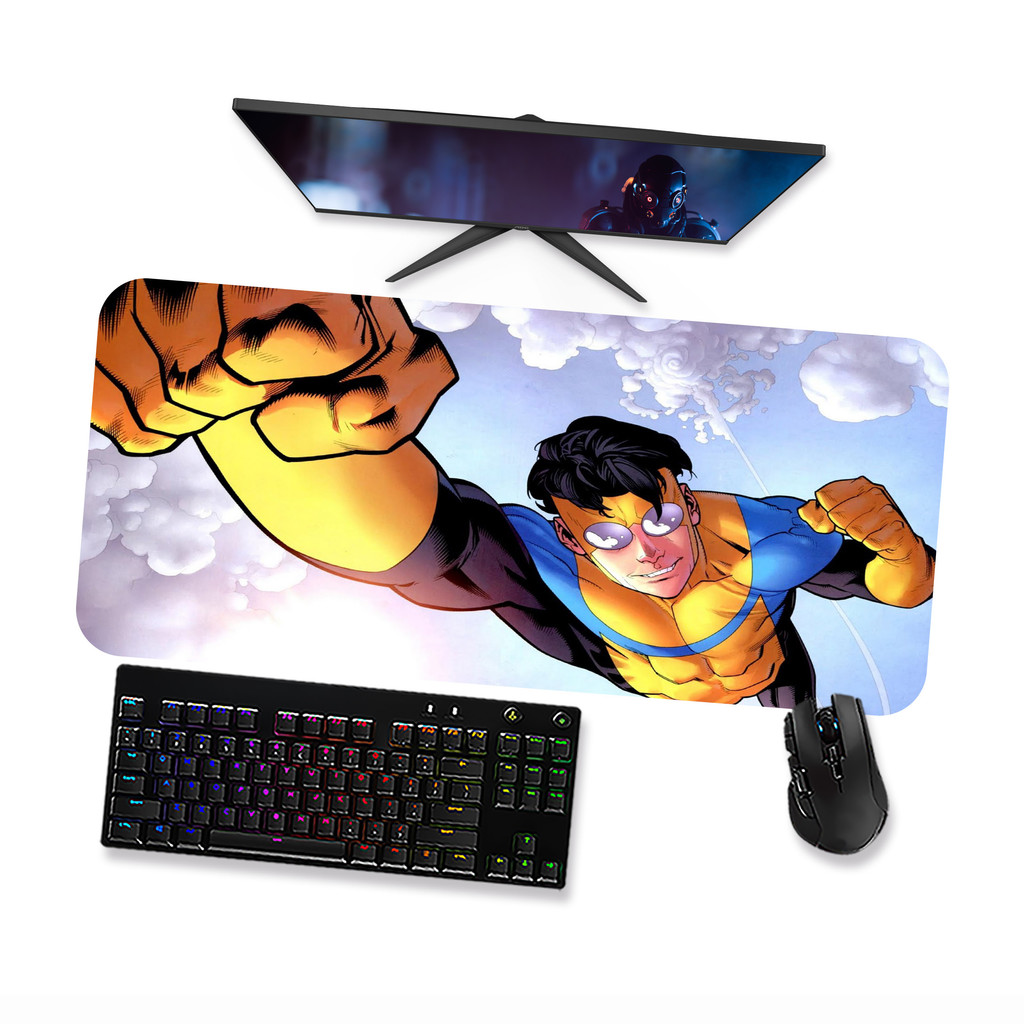 Mouse pad Mark Grayson  Invencível Gamer Grande 90x40 70x30 Speed Antiderrapante Borda Costurada OP2