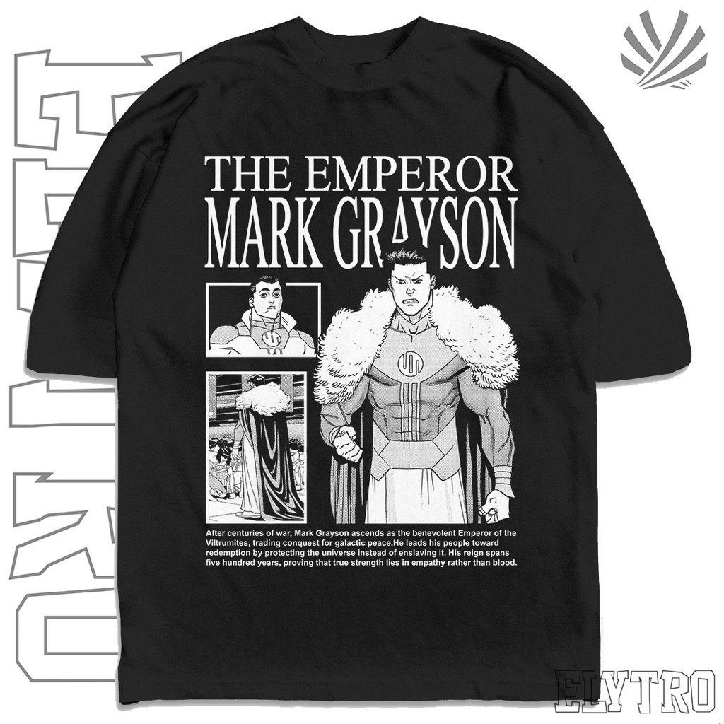 Camiseta Oversized Mark Grayson Imperador Invincible Serie Streetwear Harajuku Aesthetic Camisa