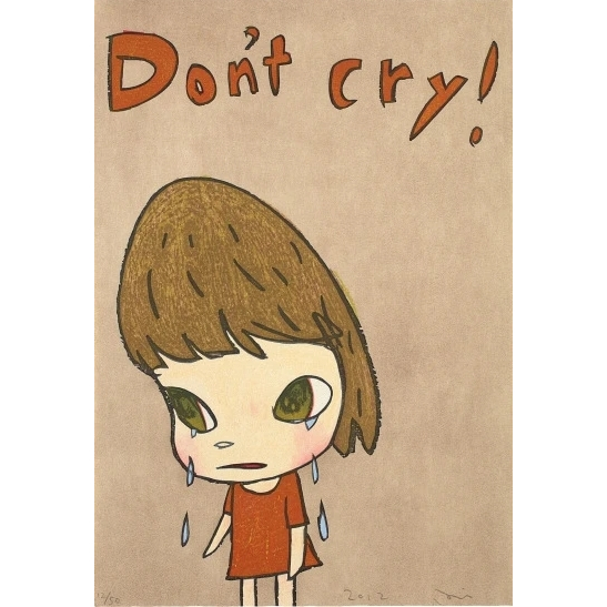 Pôster - Yoshitomo Nara - Don't Cry - Decora - 33 Cm X 48 Cm