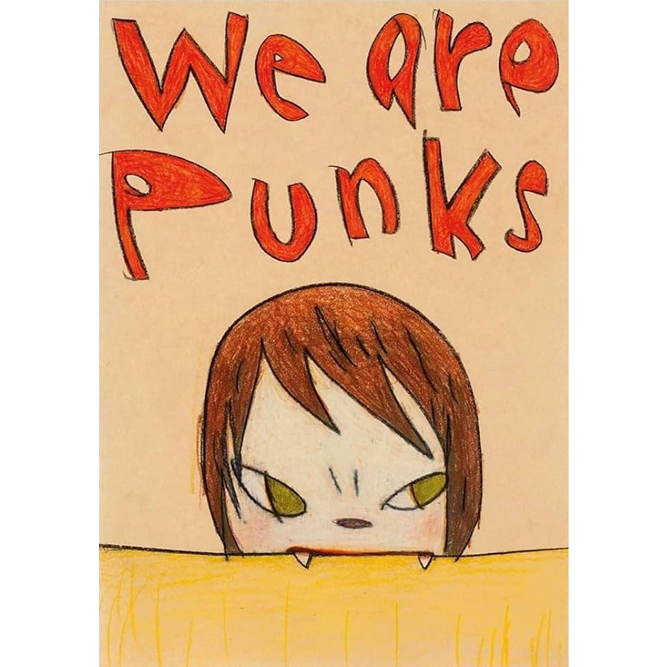 Pôster   -   Yoshitomo Nara - We are PUNKs -   Art Decora - 33 Cm X 48 Cm