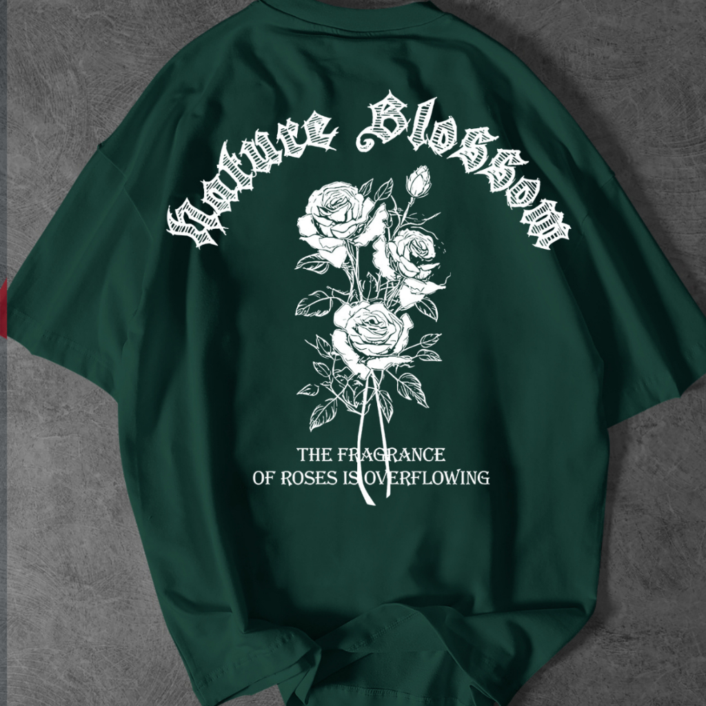 Camiseta Masculina  Estampa Floral Roses Nature Blossom Casual Streetwear