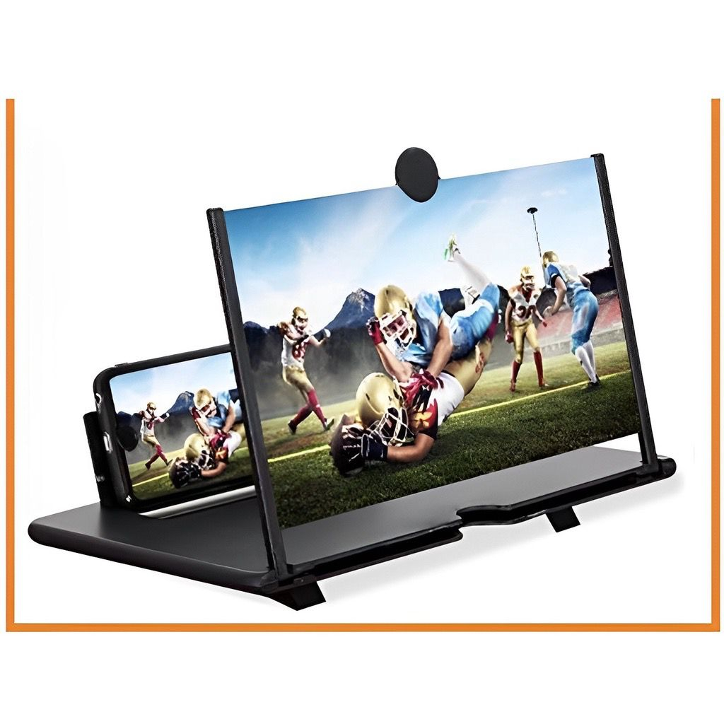 Ampliadora Lente De Aumento Tela 3d Suporte Dobrável Zoom Celular 8 Polegada 3d Projeto Dobrável Hd Lupa De Vídeo 3d Filmes Relógio Smartphone Stand