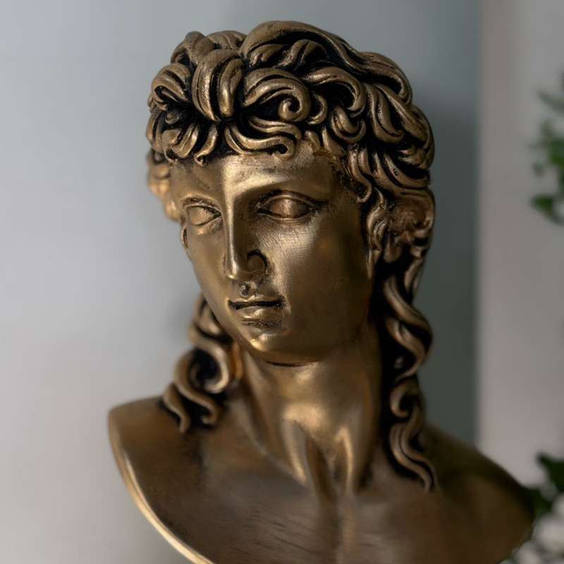 ESTATUA ESCULTURA ESTATUETA ROMANA BUSTO GREGO EROS -Decoração Luxo Design de Interiores Romano