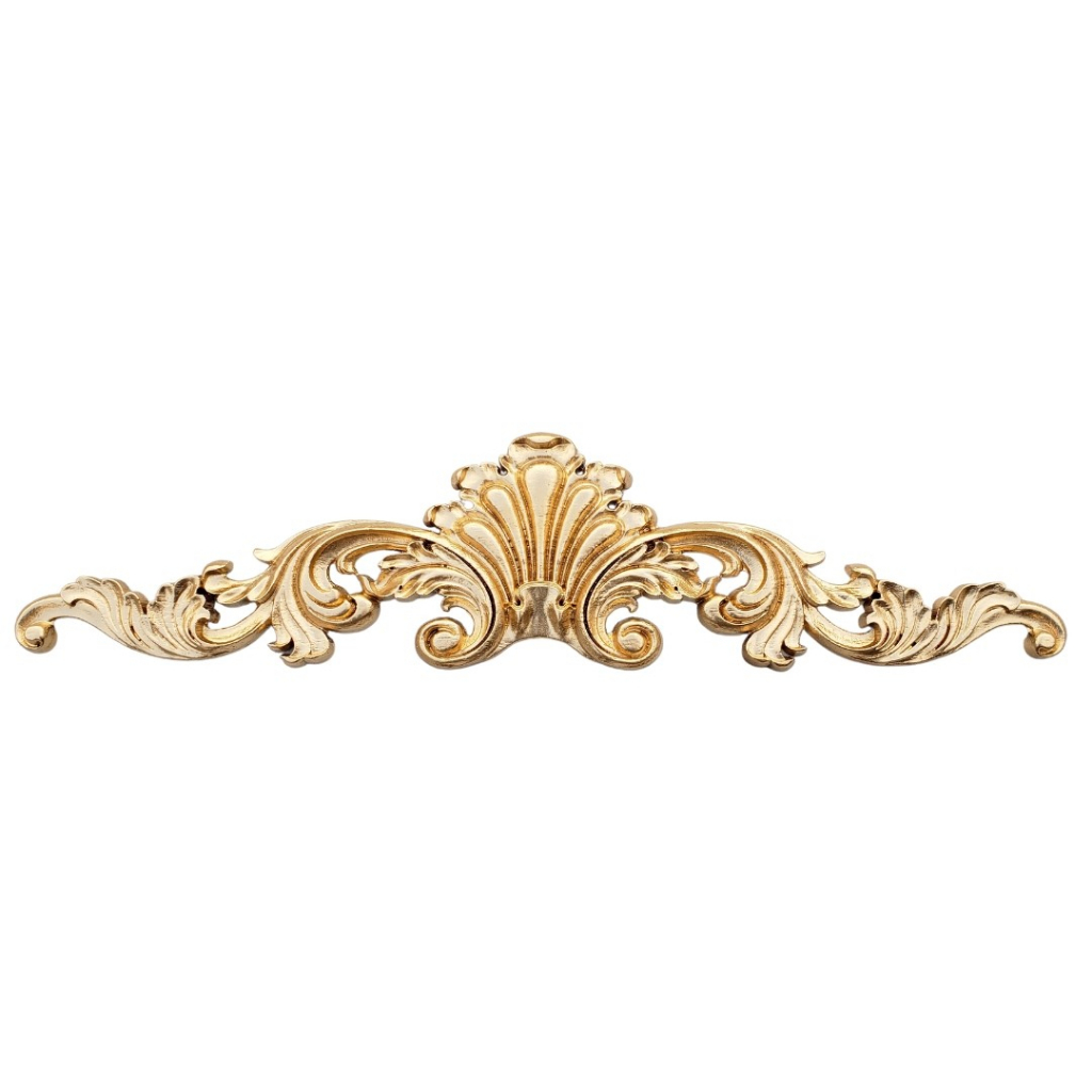 Aplique Arabesco Dourado Decoração de Ambientes Ornamento Design de Interiores Casa e Construção