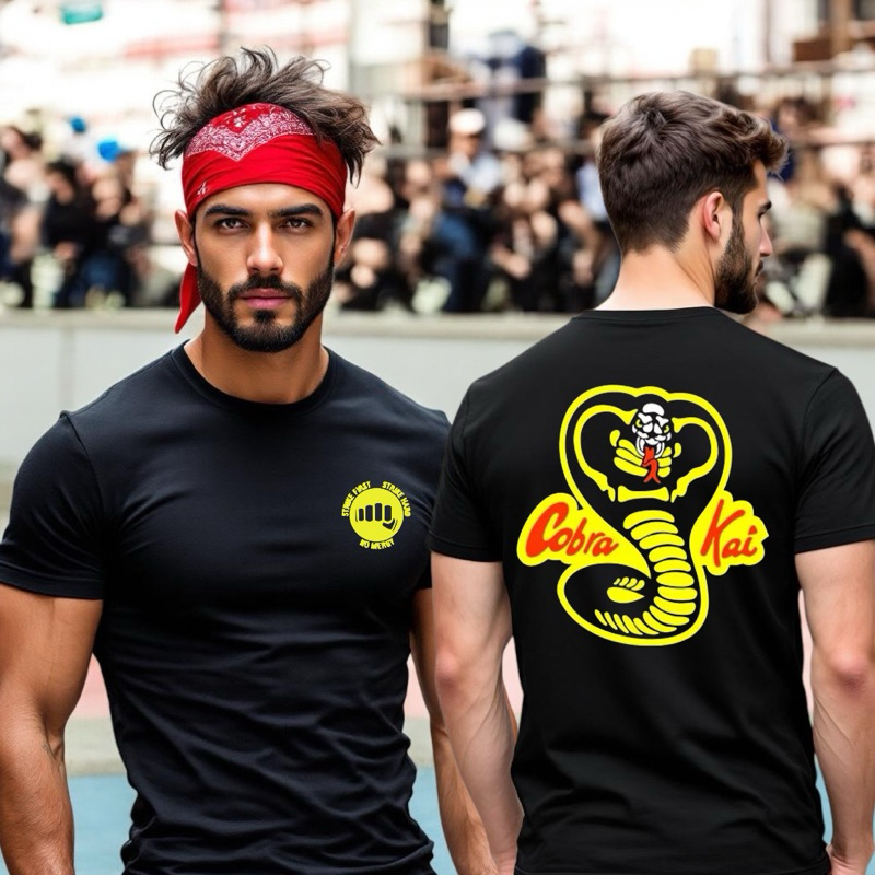 Camiseta Estampada Serie Unissex Cobra Kai Logo Karatê Kid Fight Envio Rapido.
