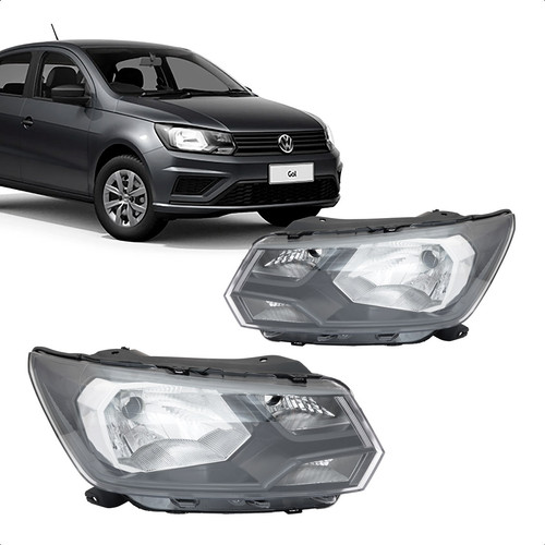 Farol Gol 2018 a 2023 Volkswagen Foco Simples