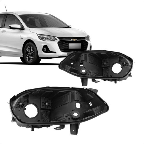Par Carcaça Farol Onix 2020 a 2025 Chevrolet Simples