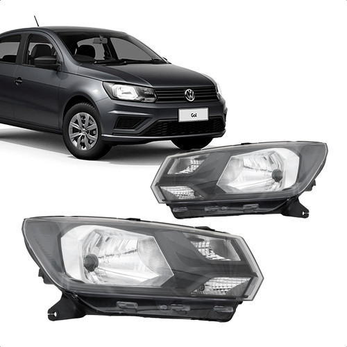 Farol Gol 2018 a 2023 Volkswagen Foco Simples
