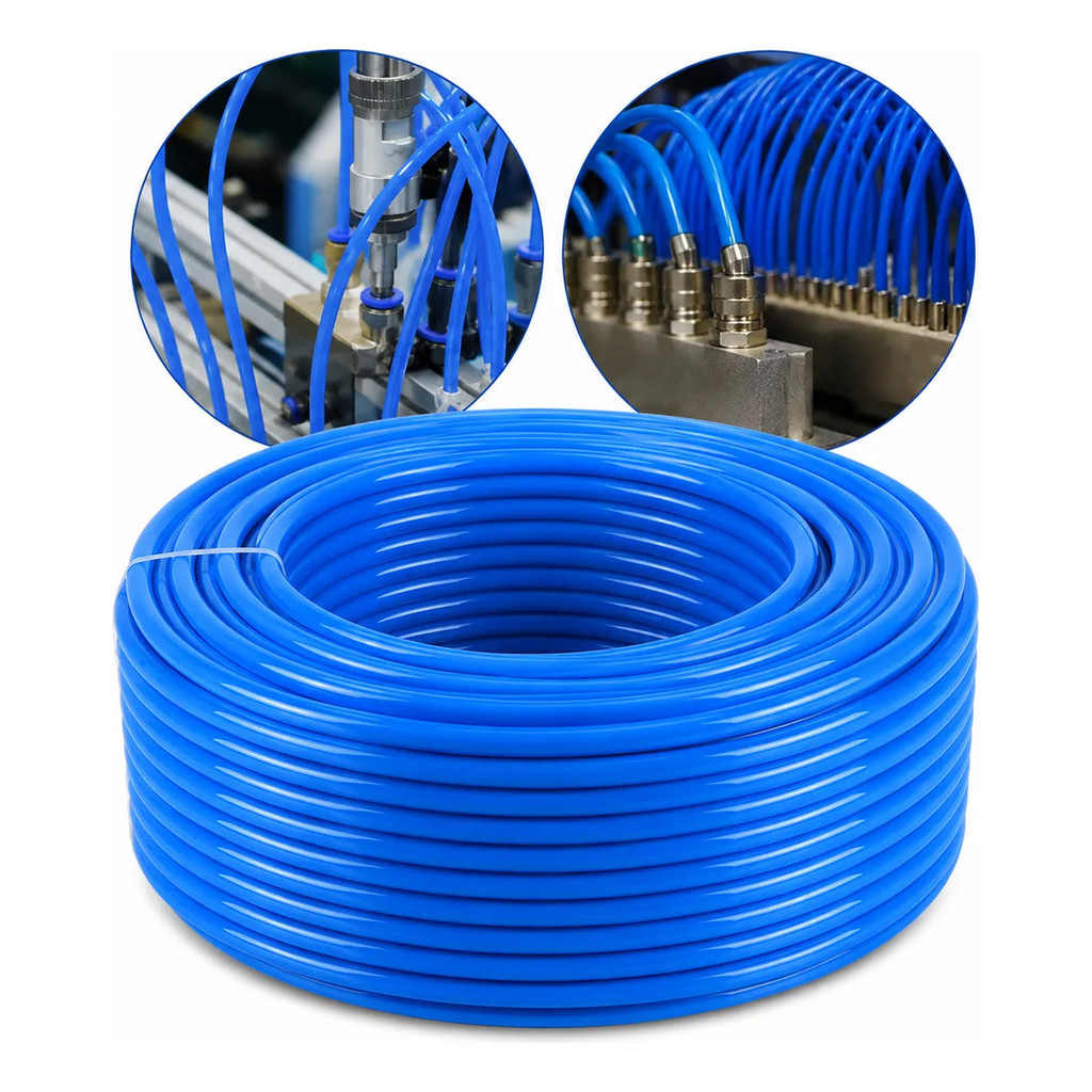 15 Metros Mangueira Pneumática Flexível 8mm Pu 150psi 10bar
