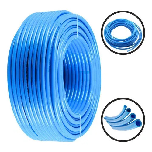 10m Mangueira Pneumática Flexível Ø6mm Tubo Pu 150psi/10bar