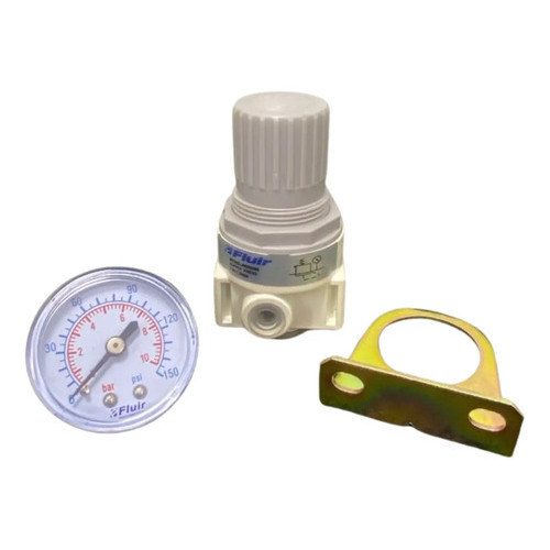 Relógio 150psi/10bar + Válvula Pressão 1/4 Npt Compressor Ar N/a
