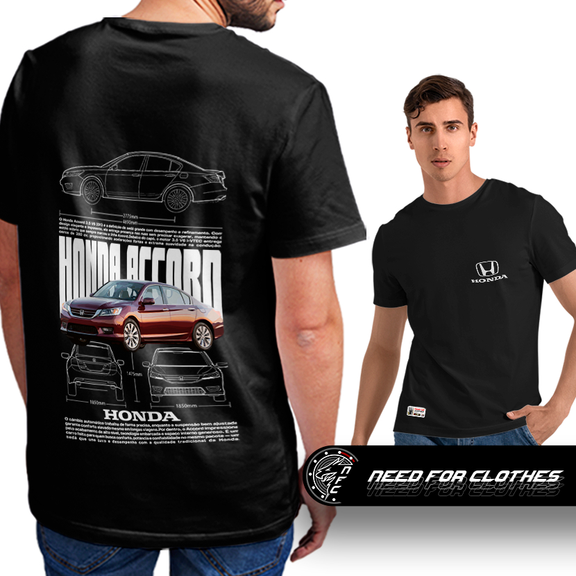 Camiseta Honda Accord V6 3.5 i-VTEC 2013 Street Performance Sedan Luxury