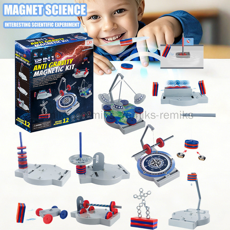 STEM Physics Kit – 12-in-1 Anti-Gravity Magnetic Levitation Set, Gift Toy