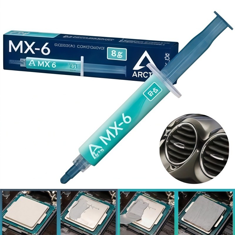Pasta Térmica MX‑6 4g Alta Condutividade Para Notebook CPU GPU PS4 Xbox Overcloc