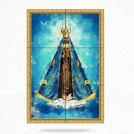 Azuleijo decorativo pintura Nossa senhora, sublimaçao no azuleijo 6pçs