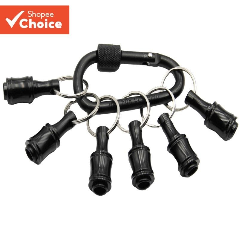 6pc Chaveiro Preto Mudança Rápida Biela 1/4 Alça hexagonal Cabeça De Lote Manga De Liberação Conjunto De Ferramentas De