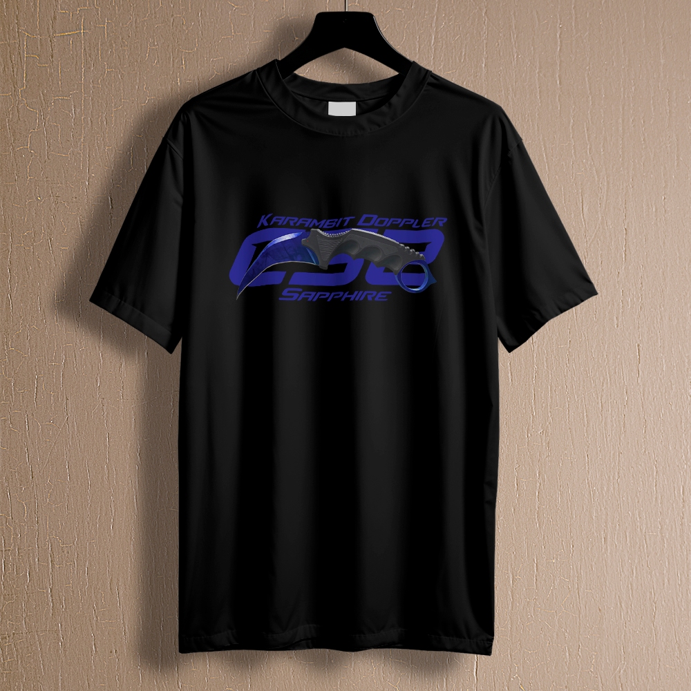 Camisa Camiseta Karambit Doppler Sapphire Game Jogo REF 2228 Home Custom